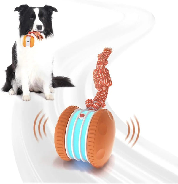 Interactive Dog Toy | Automatic Rolling Ball with Rope | Engaging and Durable 0