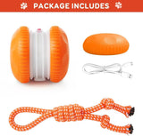 Interactive Dog Toy | Automatic Rolling Ball with Rope | Engaging and Durable 3