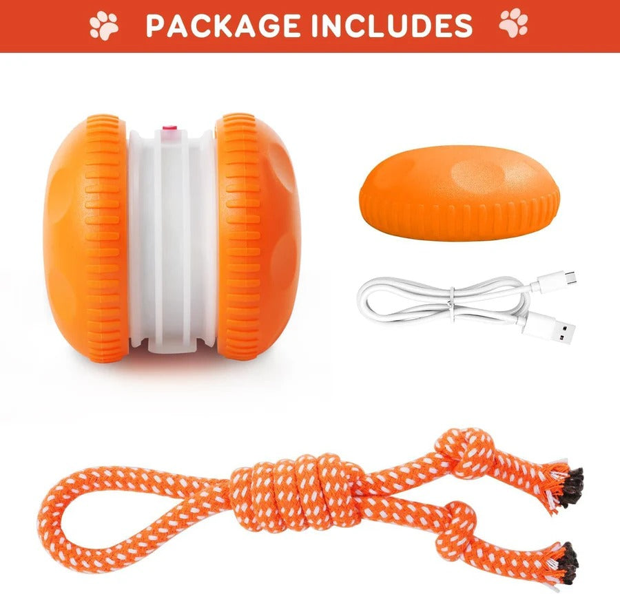 Interactive Dog Toy | Automatic Rolling Ball with Rope | Engaging and Durable 3
