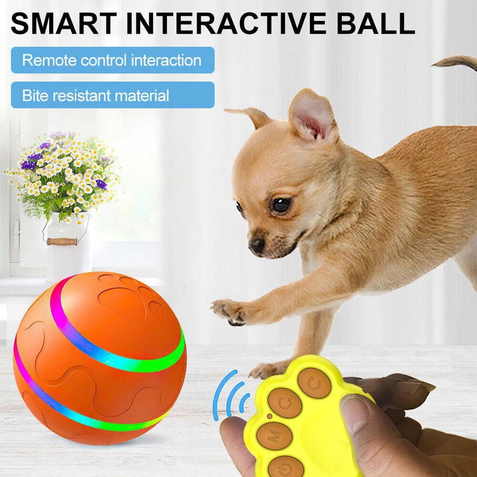 Interactive Dog Toy | Smart Remote-Controlled Ball | Fun and Colorful Playtime 1