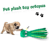 Interactive Plush Octopus Pet Toy | Soft Squeaky Dog and Cat Plaything 4