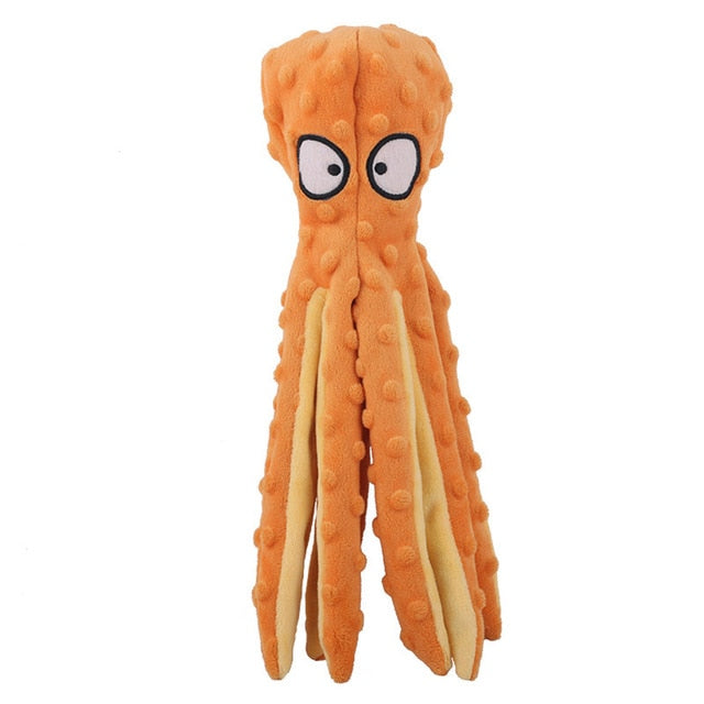 Interactive Plush Octopus Pet Toy | Soft Squeaky Dog and Cat Plaything 6