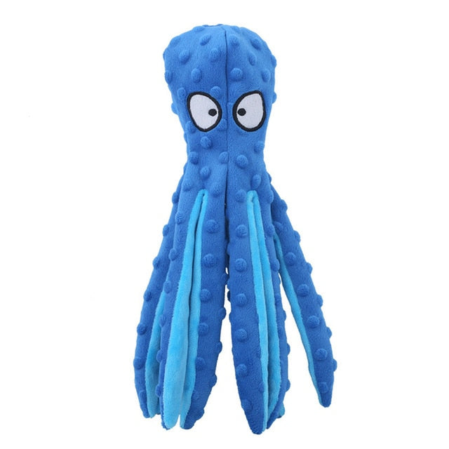 Interactive Plush Octopus Pet Toy | Soft Squeaky Dog and Cat Plaything 7