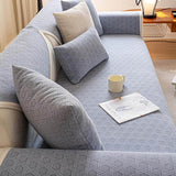 Jacquard Chenille Fabric Water-resistant & Oil-proof Plush Couch Cover