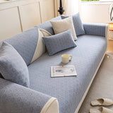 Jacquard Chenille Fabric Water-resistant & Oil-proof Plush Couch Cover