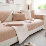 Jacquard Chenille Fabric Water-resistant & Oil-proof Plush Couch Cover