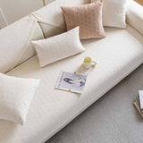 Jacquard Chenille Fabric Water-resistant & Oil-proof Plush Couch Cover