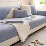 Jacquard Chenille Fabric Water-resistant & Oil-proof Plush Couch Cover