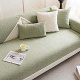 Jacquard Chenille Fabric Water-resistant & Oil-proof Plush Couch Cover