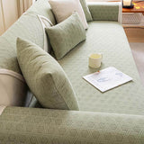 Jacquard Chenille Fabric Water-resistant & Oil-proof Plush Couch Cover