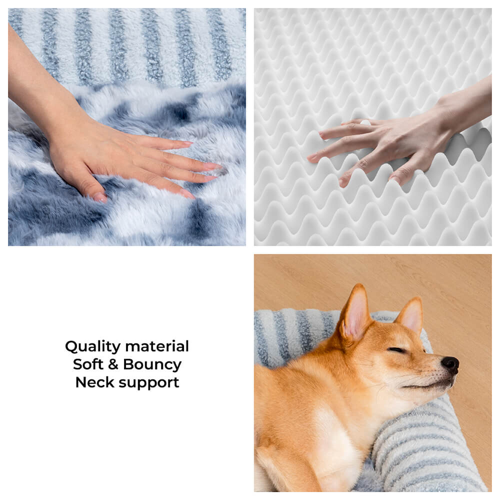 Large Dog Bed | Plush Orthopedic Anxiety Relief | Cozy Fluffy Support 6