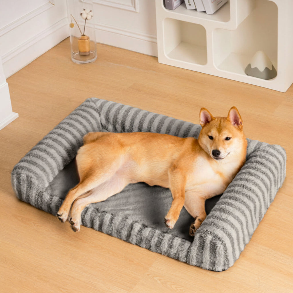 Large Dog Bed | Plush Orthopedic Anxiety Relief | Cozy Fluffy Support 9