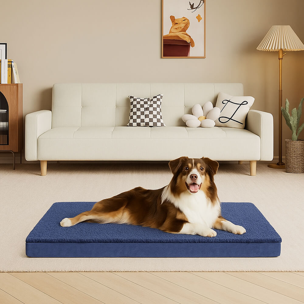 Large Dog Bed | Waterproof Orthopedic Memory Foam | Comfortable Plush Design 8
