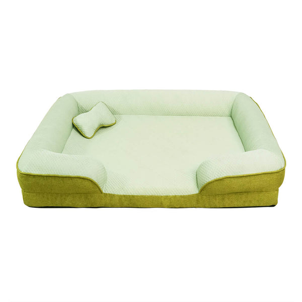 Large Dog Cooling Sofa Bed | Orthopedic Supportive Plush Design 0