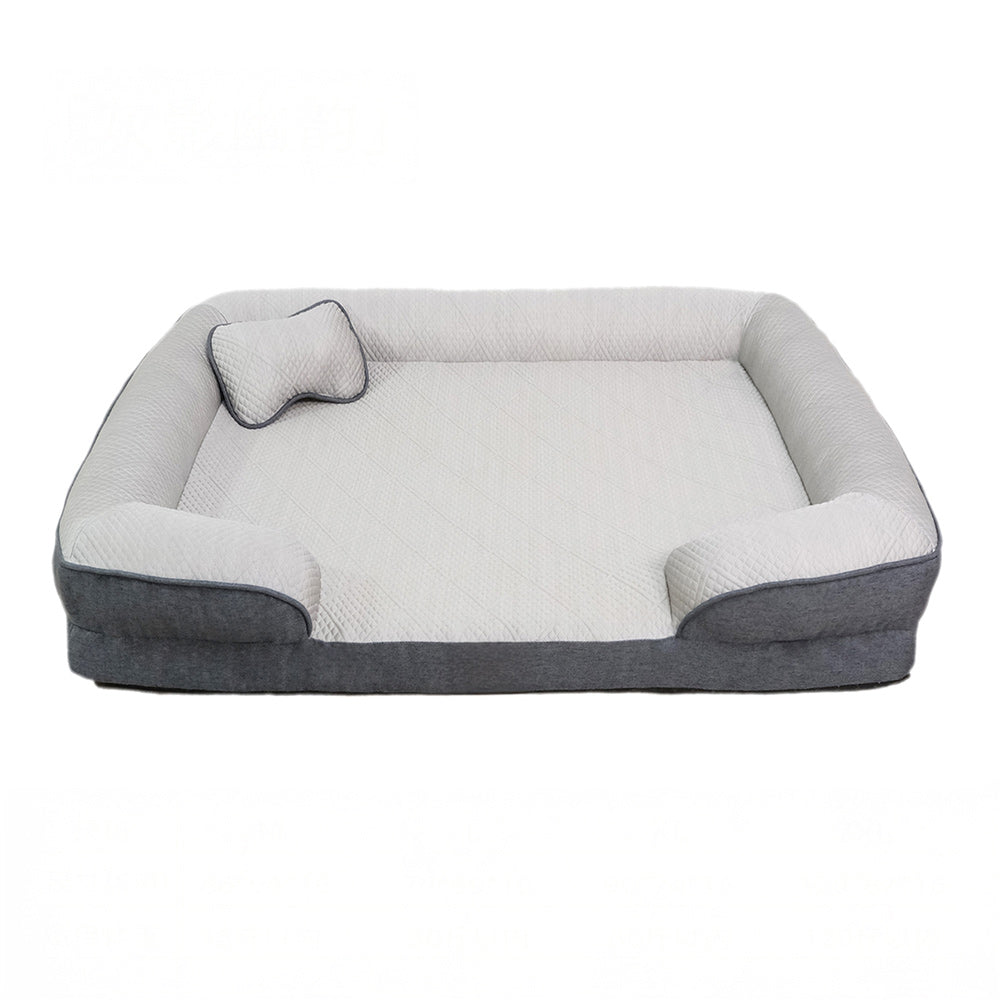 Large Dog Cooling Sofa Bed | Orthopedic Supportive Plush Design 9