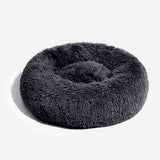 Large Orthopedic Nylon Faux Fur Dog Bed | Soft Cozy Round Design for Joint Relief 9