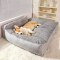 Large Orthopedic Terylene Dog Bed | Thick Supportive Washable Pillow for All Seasons