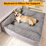 Large Orthopedic Terylene Dog Bed | Thick Supportive Washable Pillow for All Seasons 5