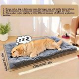 Large Plush Dog Bed Sofa | Thickened Super-Soft Polyester Crate Mat for All Dog Sizes