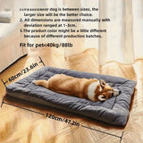 Large Plush Dog Bed Sofa | Thickened Super-Soft Polyester Crate Mat for All Dog Sizes