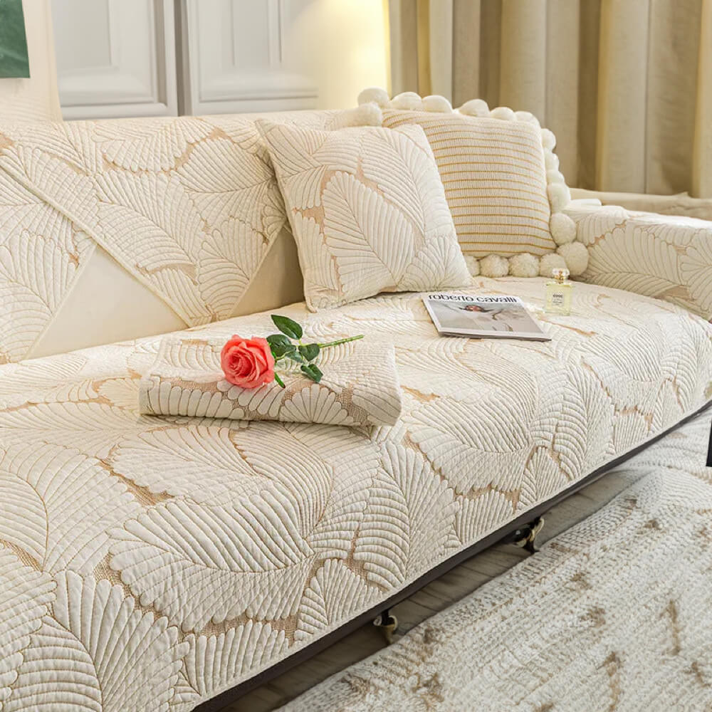 Leaf Sofa Mat Furniture Anti-scratch & Skid Protection Anti-Slip Couch Cover