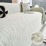 Leaf Pattern Cooling Ice Silk Sofa Protection Large Blanket Comfy Couch Cover