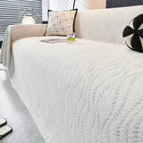 Leaf Pattern Cooling Ice Silk Sofa Protection Large Blanket Comfy Couch Cover