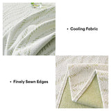 Leaf Pattern Cooling Ice Silk Sofa Protection Large Blanket Comfy Couch Cover