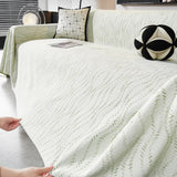 Leaf Pattern Cooling Ice Silk Sofa Protection Large Blanket Comfy Couch Cover