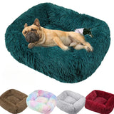 Luxury Long Plush Dog Bed | Washable Calming Kennel Mat for Small to XXL Dogs