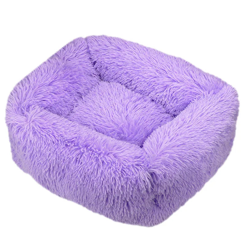 Luxury Long Plush Dog Bed | Washable Calming Kennel Mat for Small to XXL Dogs