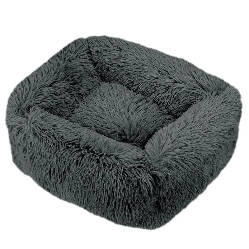 Luxury Long Plush Dog Bed | Washable Calming Kennel Mat for Small to XXL Dogs