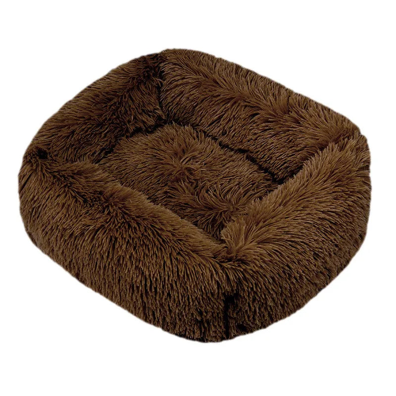 Luxury Long Plush Dog Bed | Washable Calming Kennel Mat for Small to XXL Dogs