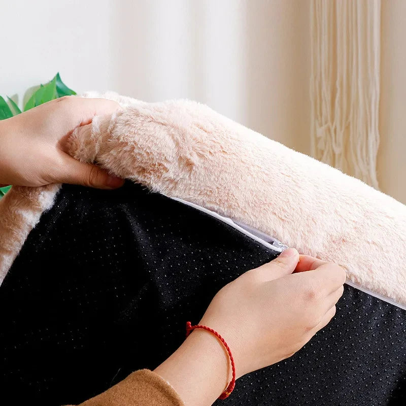 Luxury Plush Cat Bed Sofa | Warm Nest for Small Dogs and Cats