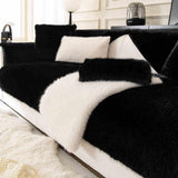Warm Thick Faux Fur Sofa Protector Non-Slip Deluxe Couch Cover