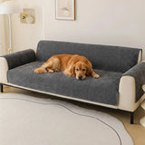 One-Piece Chenille Scratch-Resistant Durable Water-Repellent Non-Slip Stretch Couch Cover