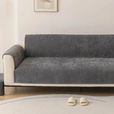One-Piece Chenille Scratch-Resistant Durable Water-Repellent Non-Slip Stretch Couch Cover