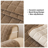 One-Piece Soft Pet-Friendly Short Plush Sofa Protection Non-Slip Snug Couch Cover