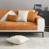 Waterproof Antimicrobial Simple Chenille Fabric Anti-scratch Elegant Couch Cover