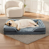 Orthopedic Dog Bed | Water-Repellent Plush Foam Pet Mattress | Supportive and Comfortable 8