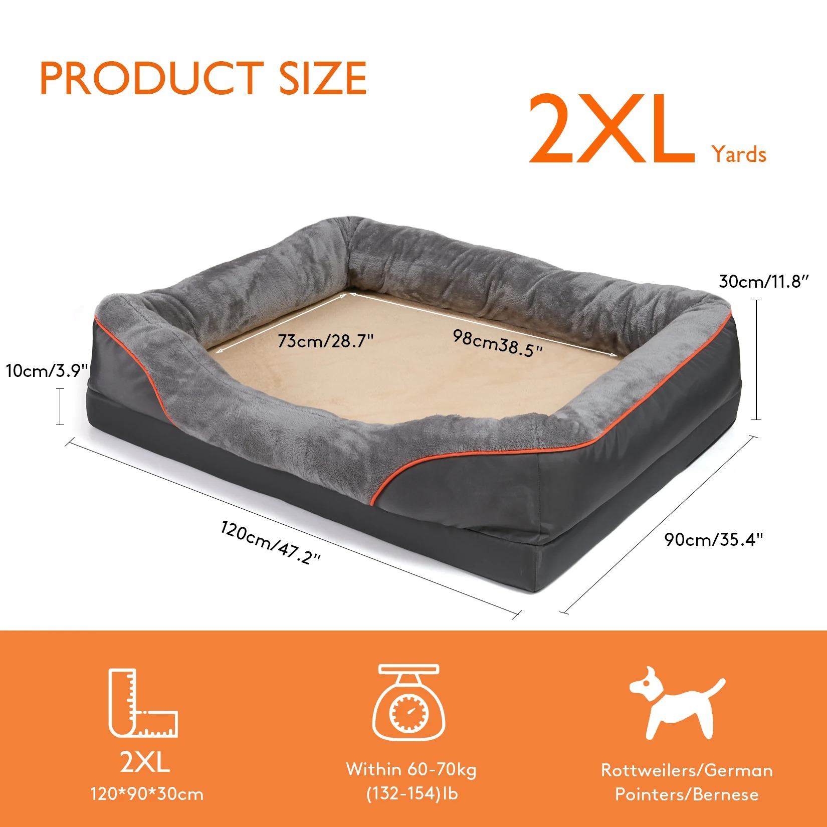 Orthopedic Dog Bed | Waterproof Supportive Pet Mattress | Cozy Nest Design 8