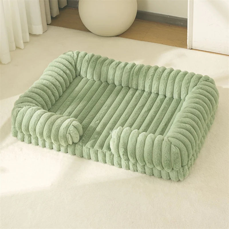 Orthopedic Memory Foam Dog Sofa | Calming Waterproof Bed with Removable Cover