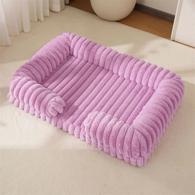 Orthopedic Memory Foam Dog Sofa | Calming Waterproof Bed with Removable Cover
