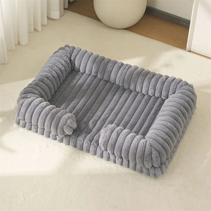Orthopedic Memory Foam Dog Sofa | Calming Waterproof Bed with Removable Cover