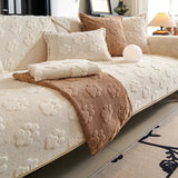 Paw Print Cute Plush Thick Sofa Decoration Non-slip Elegant Couch Cover