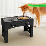 Pet Adjustable Stainless Steel Slow Feeder | Elevated Dog Bowl for Healthy Eating 1
