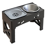 Pet Adjustable Stainless Steel Slow Feeder | Elevated Dog Bowl for Healthy Eating 4