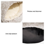 Pet Bed | Cozy Plush Semi-Enclosed Nest Bed | Calming Warmth for Dogs and Cats 4