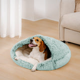 Pet Bed | Cozy Plush Semi-Enclosed Nest Bed | Calming Warmth for Dogs and Cats 9