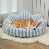 Pet Bed | Plush Faux Lambswool Sofa | Cozy Petal-Shaped Design 2